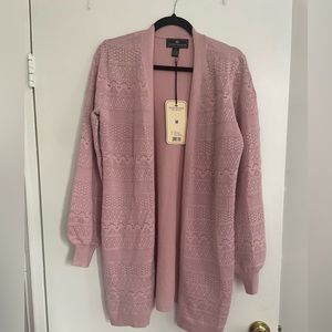 Seven Manor Loren long sleeve open sweater size M